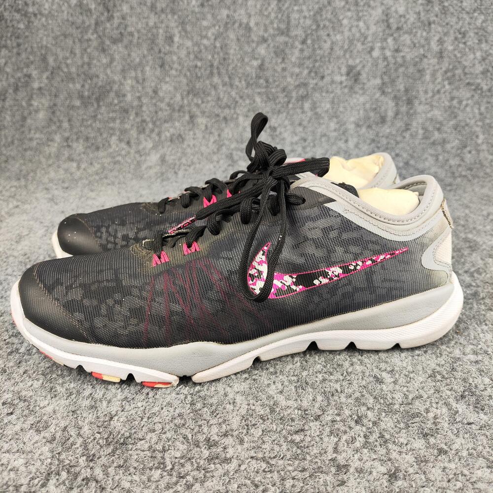 Nike Training Shoes Womens Size 7.5 Black Camo Mesh Running Sneakers 819027-001